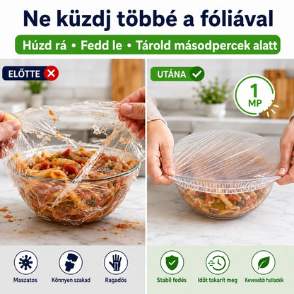 FreshShield™ thermo-shield ételfedő tasakok