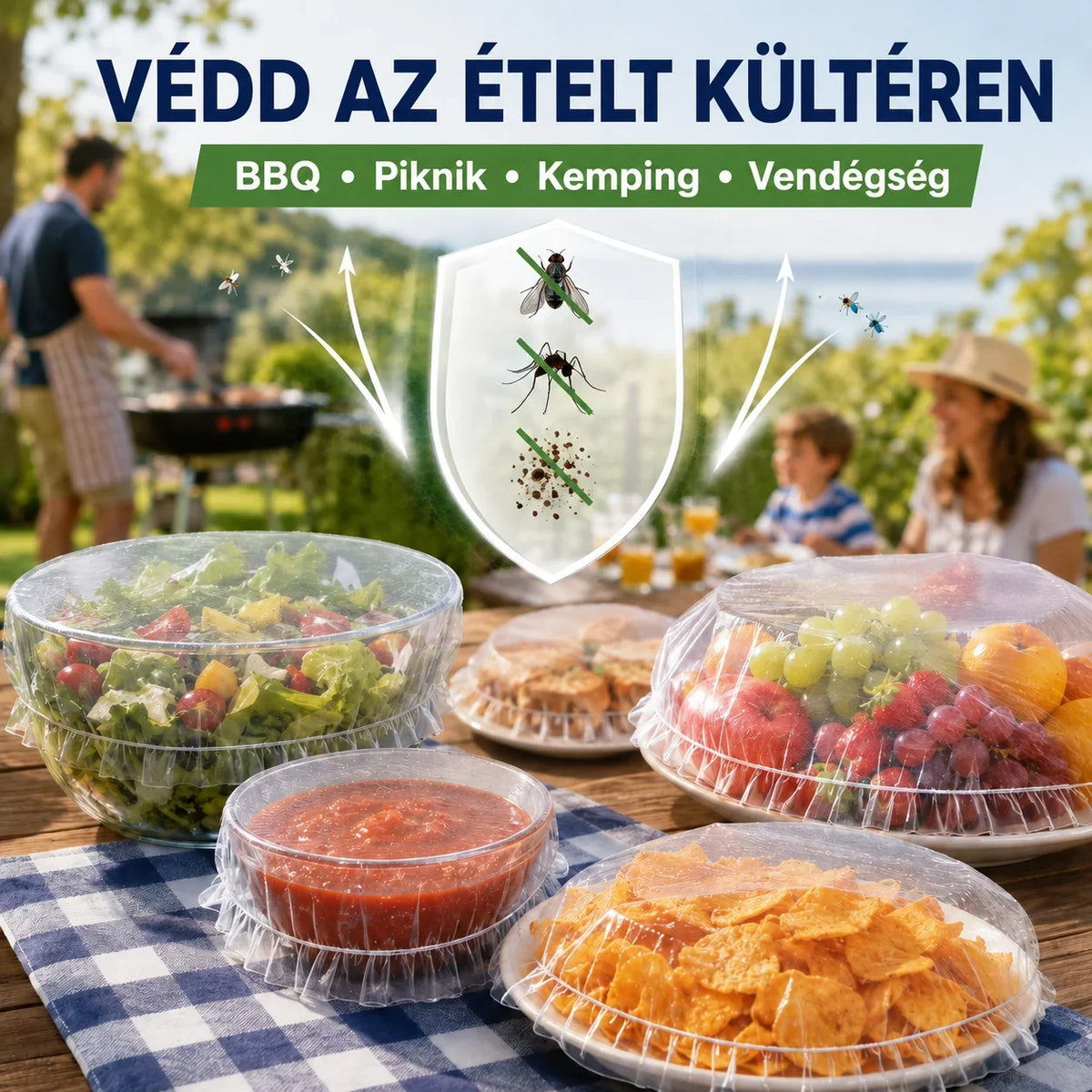 FreshShield™ thermo-shield ételfedő tasakok