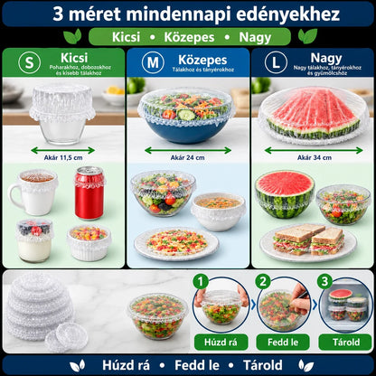 FreshShield™ thermo-shield ételfedő tasakok