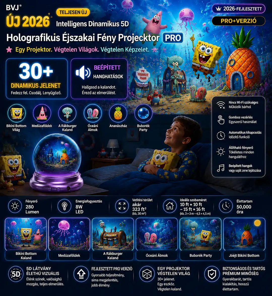 🔮Topacme® Éjszakai Fény Projektor