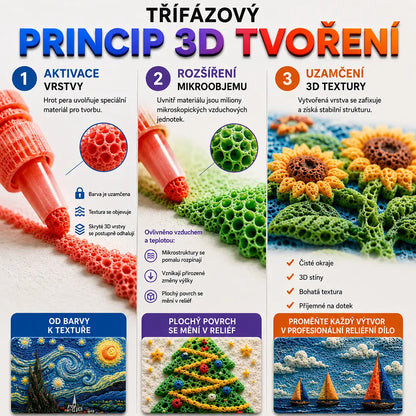 🔥 Ma 20% kedvezmény丨Topacme® 3D Dombornyomó Toll – Változtassa rajzait 3D műalkotásokká!