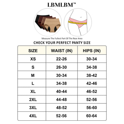 💖 Utolsó nap: 50% kedvezmény | LBMLBM™ 100% szivárgásbiztos női alsónemű, 4 db-os csomag 🌸