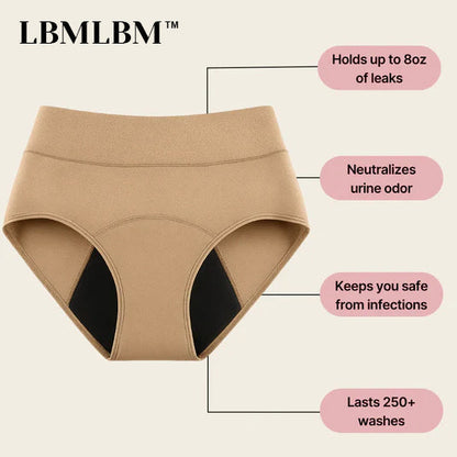 💖 Utolsó nap: 50% kedvezmény | LBMLBM™ 100% szivárgásbiztos női alsónemű, 4 db-os csomag 🌸