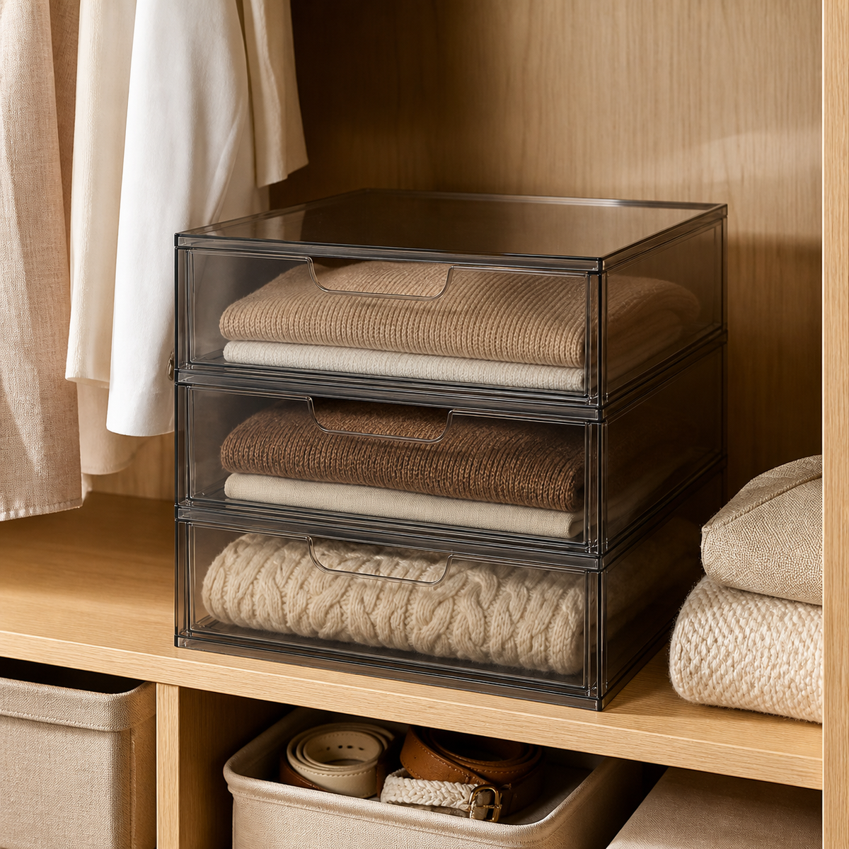 Lunaviero Acrylic Stackable Drawer Organizer lifestyle image 2