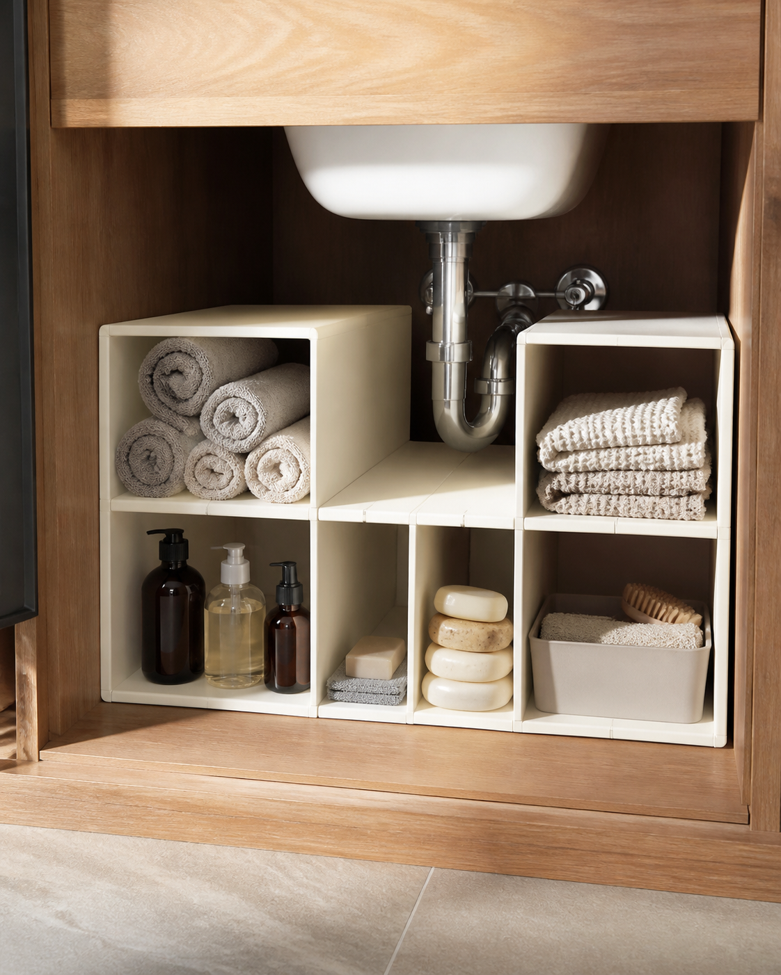 Lunaviero Modular Shelf Storage Caddy lifestyle image 2