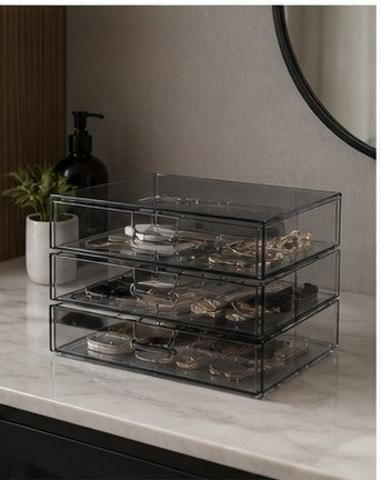 Lunaviero Smoky Clear Drawer Organizer